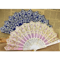 Customied high quality Summer Gift Decorative Lace Hand Fan