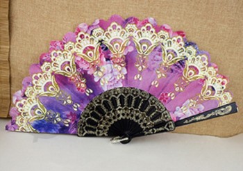2017 Customied high quality Lace Hand Fan