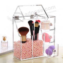 Transparent Acrylic Cosmetic Brush Bucket Wholesale