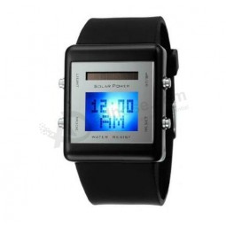 RoHS-Approved LED Solar Watch with Countdown Timer Wholesale
