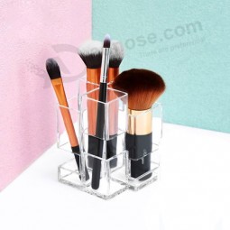 New Product Fashion Design Transparent Acrylic Cosmetic Brush Storage Box Wholesale