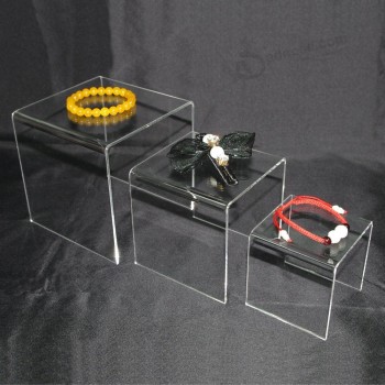 透明亚克力立管套装 3 (3-英寸，4英寸，5英寸) 展台批发