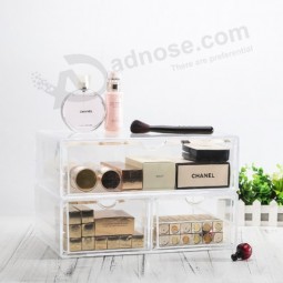 Large Transparent Household Acrylic Cosmetic Drawer Type Storage Box Wholesale