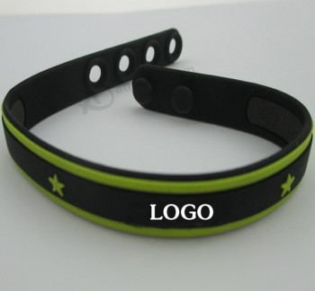 Wholesale Customied high quality New Design Anti-Radiation Anion Silicone Bracelet