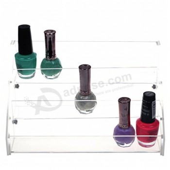 Acrylic 3 Tiered Nail Polish Organizer Table Rack Show Display Holder Stand Wholesale