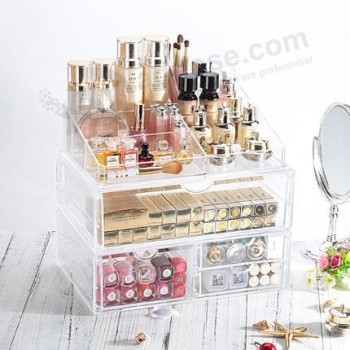Fashion Transparent Acrylic Cosmetic Drawer Type Storage Box Wholesale