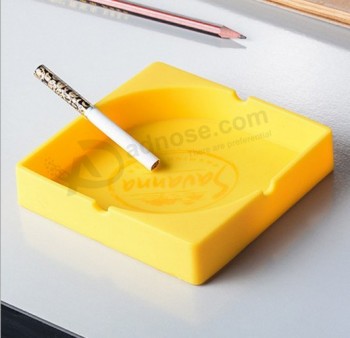 批发定制高品质oem黄色创意设计硅胶烟灰缸