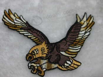 Wholesale Customied high quality Eagle-Shaped Embroidered Badges