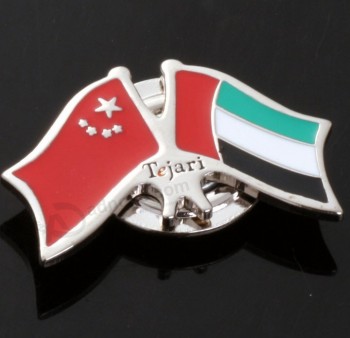 Wholesale Customied high quality Flag-Shaped Custom Badges