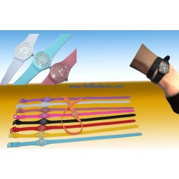 Long Strap Silicone Wrist Watch, Popular and Lovely Wholesale