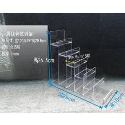 6 Layer Clear Acrylic Sunglass Display Wallet Display Wholesale