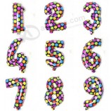 Wholesale Customied high quality New & Trendy High Quality Digital Number Foil Balloons