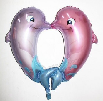 New Cute Dolphin Shaped Foil Balloons Wholesale