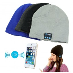Wholesale Customied top quality Bluetooth Headset Speaker Wireless Music Soft Beanie Hat