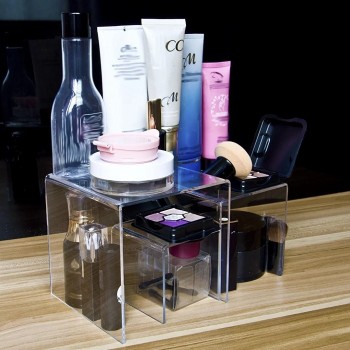 Custom Clear Acrylic Riser Set for Cosmetic Wholesale