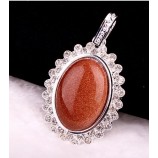 Factory direct sale top quality Classical Women′s Gold Plated Ruby Pendant