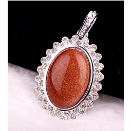 Factory direct sale top quality Classical Women′s Gold Plated Ruby Pendant