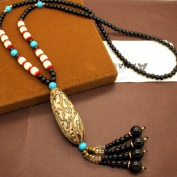 Factory direct sale top quality Traditional Vintage Ethnic Tassel Necklaces