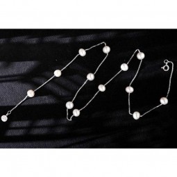 Factory direct sale top quality Faction Design Natural Freshwater Pearl Necklace