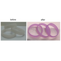 UV Sensitive Change Color Silicone Bracelet Wristband, High Temperature Resistance Wholesale