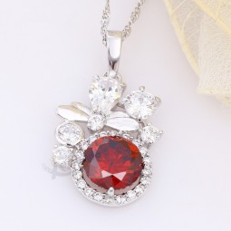 Factory direct sale top quality Cool Jewelry Rhodium Color Plated Cubic Zircon Pendant