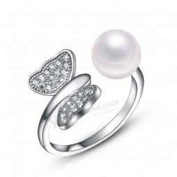 фабрика прямая продажа верхнее качество горячее уплотнение сплава перлы ювелирные изделия пальца кольцо
