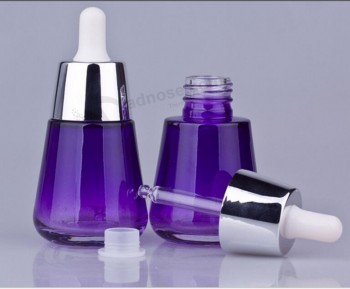 工場直接販売最高品質のカスタム色の空のドロッパーガラス瓶