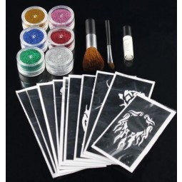 Factory direct sale top quality Factory direct sale top quality New 10 Colors Temporary Shimmer Glitter Tattoo Kit