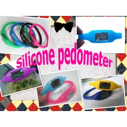 OEM New Silicone Ion Pedometer Watch Wholesale