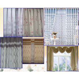 Window Embroidery Curtain with Soft and Comfortable Handing Feeling Wholesale