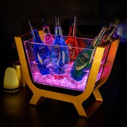 Creative Bar Transparent Acrylic LED Luminous Ice Bucket Wholesale