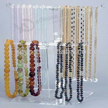 Acrylic Linen Jewelry Necklace Bust Displays Wholesale