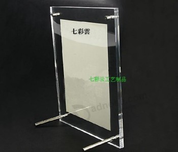 亚克力透明透视铸造有机玻璃c一个nlenD一个r照片持有人一个4批发