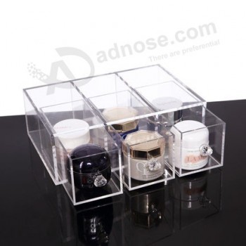 Customized Transparent Acrylic Drawer Type Cosmetic Storage Box Wholesale
