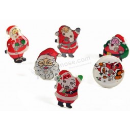 Christmas Hot Sell White Mustache Santa Ring Flash Custom