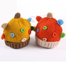 Good Quality Color Custom Wholesale Knitting Baby Hat Custom