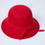 Wholesale Lady Fedora Wool Wide Brim Felt Hat Wholesale