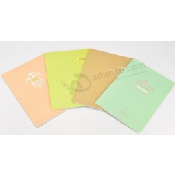 Customized high quality Notebook Stationery Soft Cover Exercise Book Colorful Cover