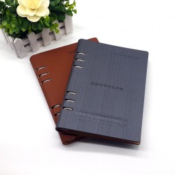 Customized high quality Graph Paper Notebook / Writing Notebook / Leather Cover Spiral Notebook