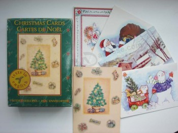 工場直接販売最高品質のクリスマスカード新年のカード
