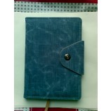 Wholesale customized high quality Leather Custom Spiral Bound Excutive Notebook