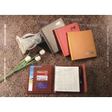 Wholesale customized high quality Leather Notebook / Spiral Notebook Company Gift
