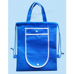 Wholesale customized high-end PP Nonwoven Shopping Bag with Drawstring with your logo