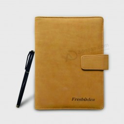 Professioneller Großhandel angepasst hoch-Ende Lederbezug Tagesordnung mit Gesäßtasche Notebook mit Stift