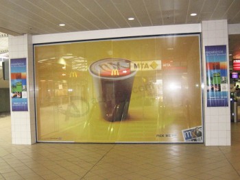 에코-친화적 인 자기 접착제 천공 창 유리 필름 도매 광고에 대 한 편도 비전