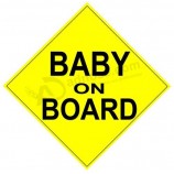 Factory Price Custom Reflective Baby on Board Car Magnetic Sign Wholesale