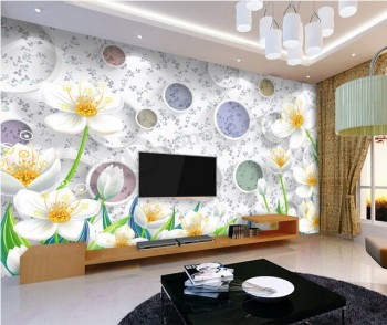 Sala de estar personalizada tv fondo murales pared papel pintado al por mayor