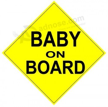 Prix ​​usine personnalisé bébé réfléchissant à bord de la voiture signe magnétique en gros