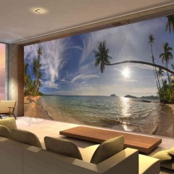 Home Decoration Waterproof Landscape Wall Murals Printing Wholesale