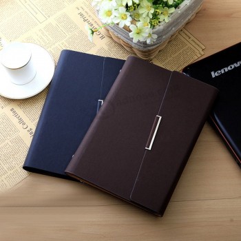 All'ingrosso su misura alta-Fine notebook personalizzato in pelle rigida personalizzata